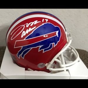 Josh Allen Autographed Buffalo Bills NFL Riddell Old School Mini Helmet